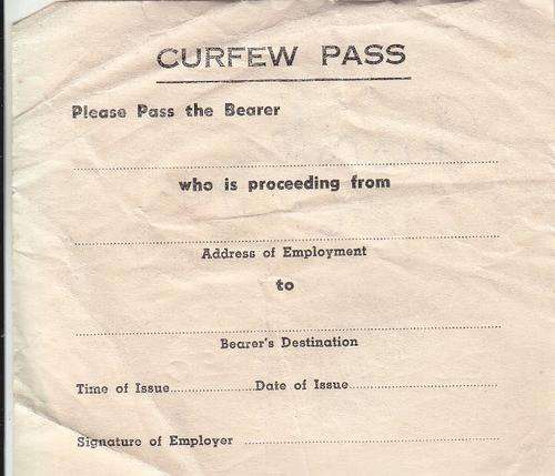 Curfew pass