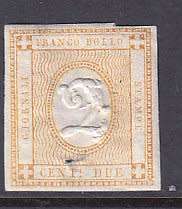 Italy - 1862 -  News paper stamp -  embossed - Minor faults -  mint hinged - take a look!