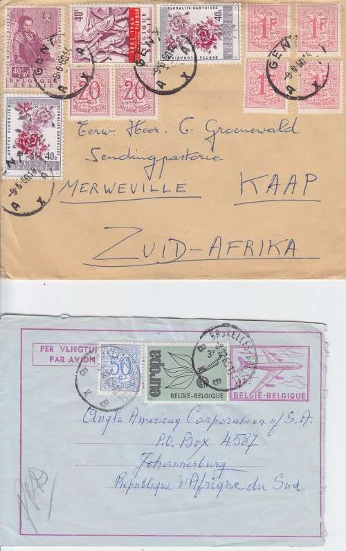 Belgium 2 covers - 1960/65 covers