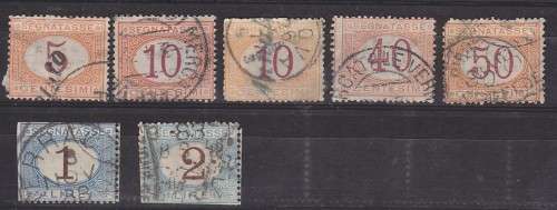 Italy - 1903 - Postage due - Used with hinge marks/remain - Average condition