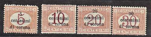 Italy - 1919 - Occupation postage due - Mint with hinge marks