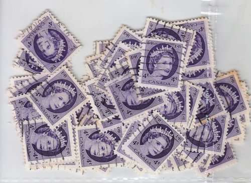 Canada - QEII - 4c stamps