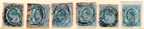 COGH - KEVII - 1901/1910 - On paper -6 stamps - Good value!