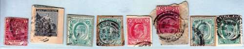 COGH - KEVII - 1901/1910 - On paper - 8 stamps - Good value!