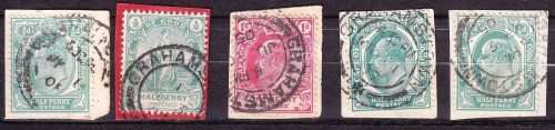 COGH - KEVII - 1901/1910 - On paper - 5 stamps - Good value!