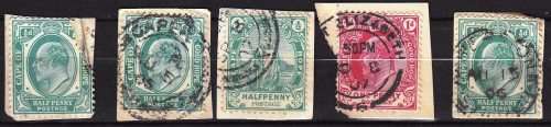 COGH - KEVII - 1901/1910 - On paper - 5 stamps - Good value!