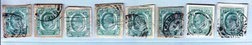 COGH - KEVII - 1901/1910 - On paper - 8 stamps - Good value!