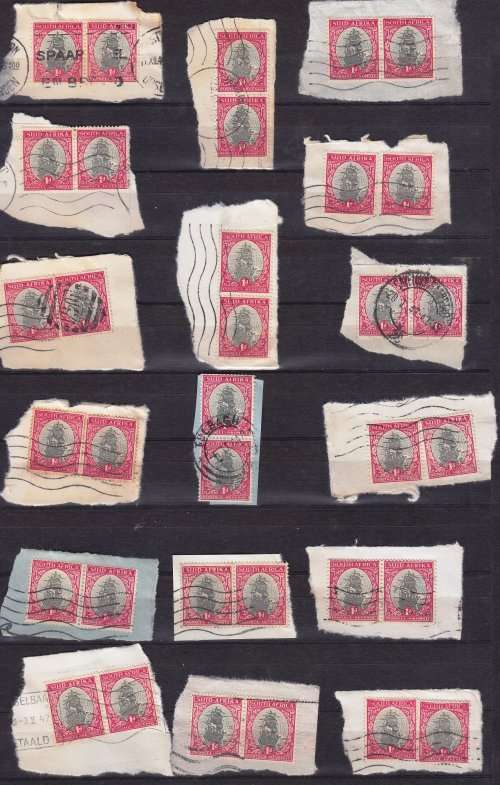 Union of South Africa Ship stamp on paper selection