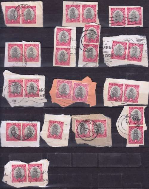 Union of South Africa Ship stamp on paper selection