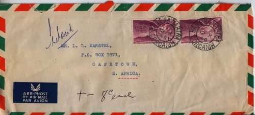 1948 Ireland cover to Cape Town