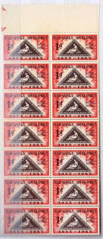 Union 1953 - Centenary of First Issue of the Cape Triangular - MNH - Block