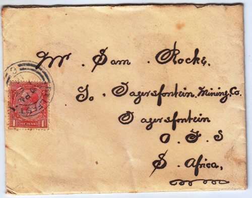 1915 cover from Belfast to O.F.S - Great Value!