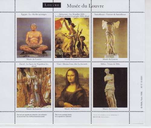 1996 Louvre museum stamps sheet - MNH