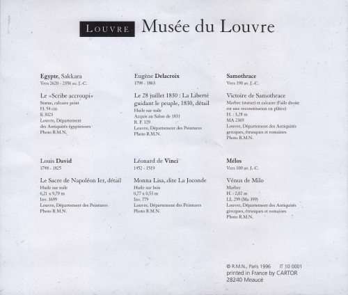 1996 Louvre museum stamps sheet - MNH