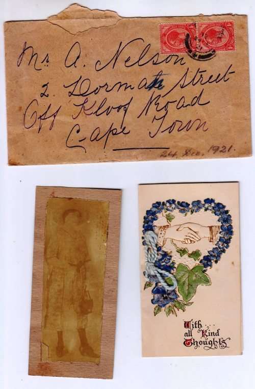 Union of SA - 1921 cover with artifacts!