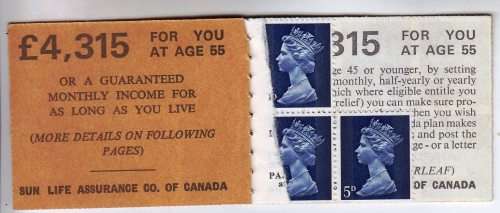 QEII - part stamps booklet