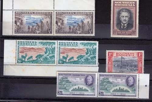 QEII - Southern Rhodesia - MNH selection - Some toning on back of some stamps