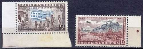 QEII - Southern Rhodesia - MNH selection - Some toning on back of some stamps
