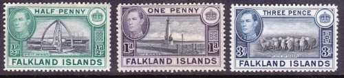 KGVI - Falkland Islands - MH - 1938/46
