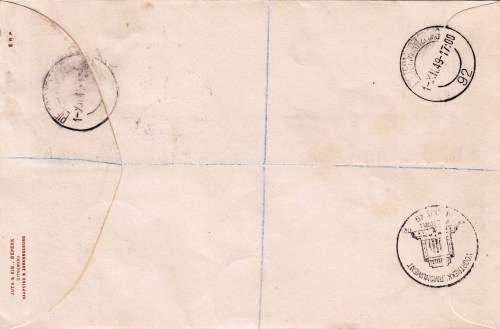 FDC - 1949 - The Voortrekkers - from Pietermaritzburg to Cape Town - Registered