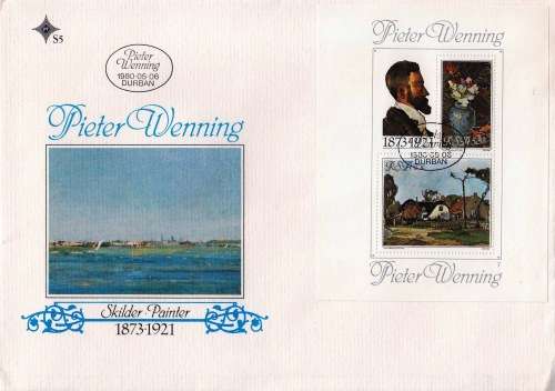 RSA - FDC - 1980 - Pieter Wenning - small toning on back -  B5 size cover