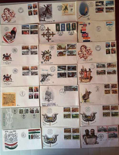 RSA and Home lands FDC & date cards lot! 297 FDCs-a few duplicates - Less than R4 each