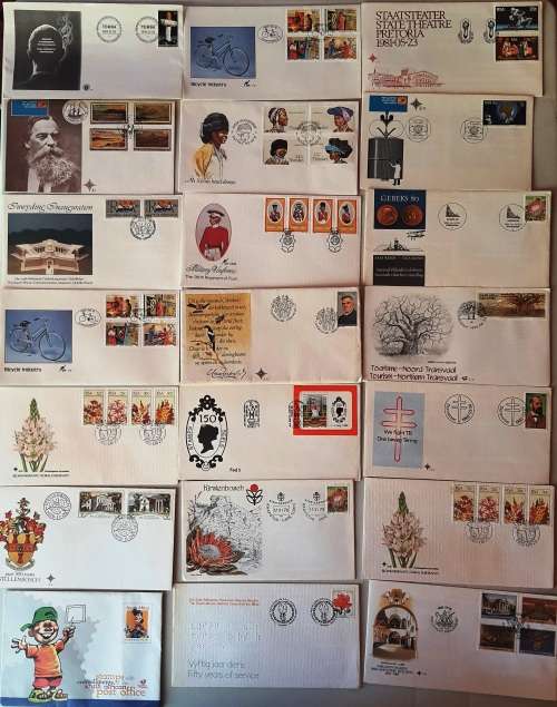 RSA and Home lands FDC & date cards lot! 297 FDCs-a few duplicates - Less than R4 each