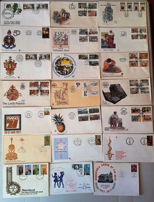 RSA and Home lands FDC & date cards lot! 297 FDCs-a few duplicates - Less than R4 each