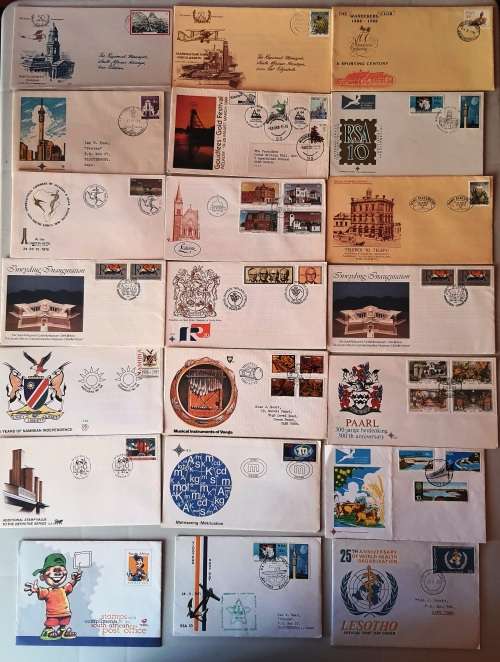 RSA and Home lands FDC & date cards lot! 297 FDCs-a few duplicates - Less than R4 each