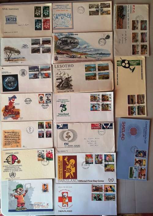 RSA and Home lands FDC & date cards lot! 297 FDCs-a few duplicates - Less than R4 each