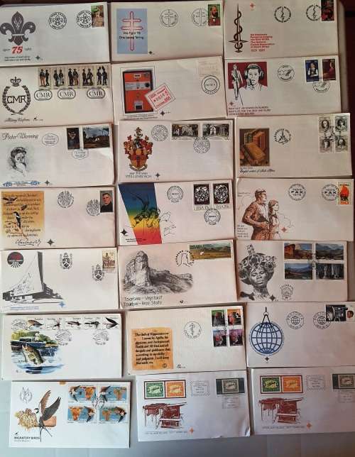 RSA and Home lands FDC & date cards lot! 297 FDCs-a few duplicates - Less than R4 each