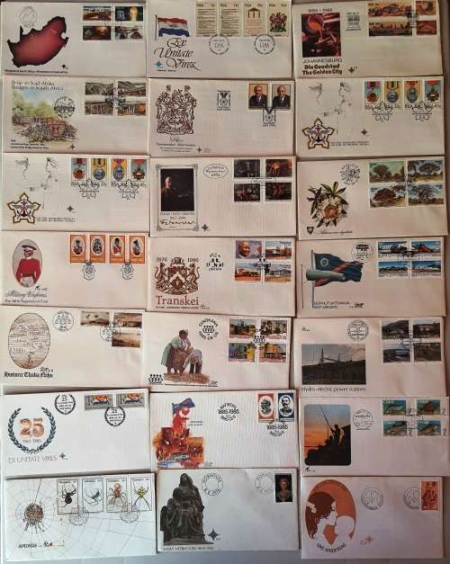 RSA and Home lands FDC & date cards lot! 297 FDCs-a few duplicates - Less than R4 each