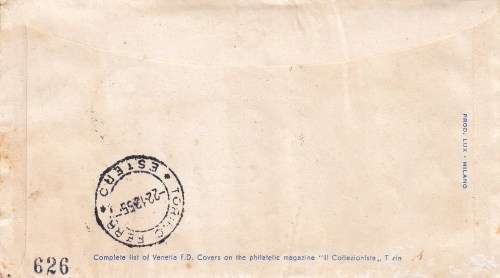 San Marino - Cover to Cape Town - 1955 - FDC - 7th Winter Olympics