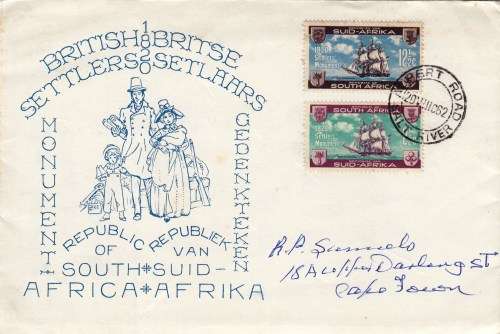 RSA - 1962 - FDC - British Settlers Cover