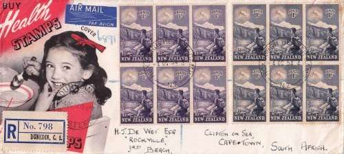 New Zealand - Semi postal stamps on FDC - 1954 - Stunning cover!