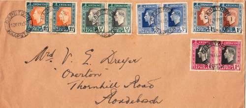 Union - 1937 - Coronation cover - FDC