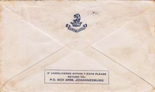 Union Stunning cover from Johannesburg to Cape Town - 1951 - Crisp cancellation!