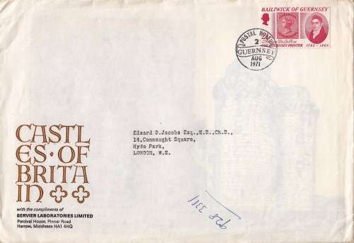 England - 1971 - QEII - Bailiwick of Guernsey FDC