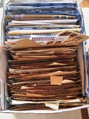 Box full of RSA covers - Fastmail and other covers - 80`s and 90`s