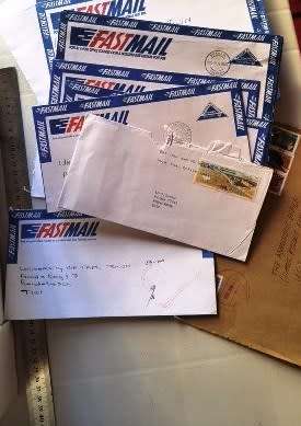 Box full of RSA covers - Fastmail and other covers - 80`s and 90`s
