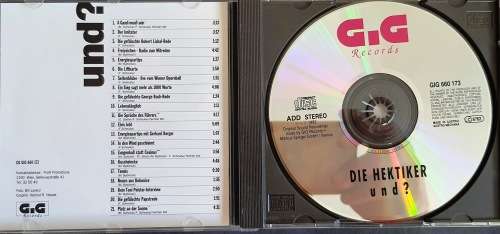 CD, Die Hektiker - Und? - VG - 1992