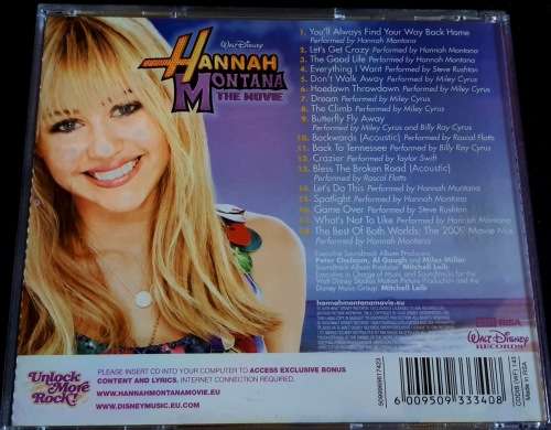 CD, Miley Cyrus, Hannah Montana - Hannah Montana The Movie - G - 2009