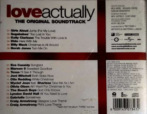 CD, Love Actually - The Original Soundtrack - G - 2003