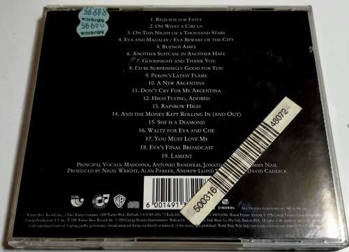 CD, Madonna - EVITA - Sound track - CD