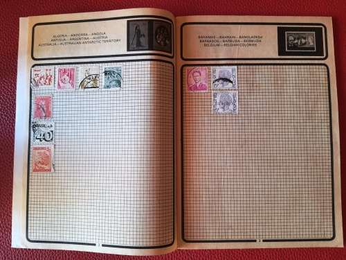 The Athlete Stamp Album - Most stamps were included in the photos