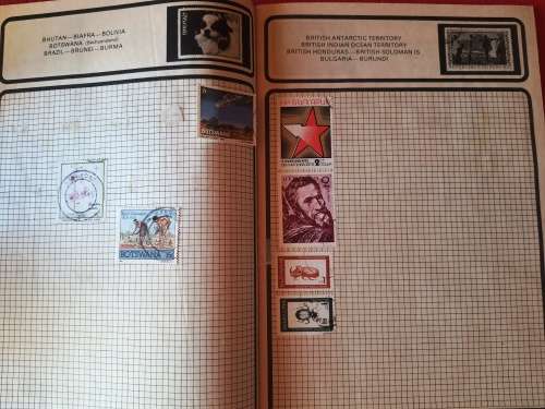 The Athlete Stamp Album - Most stamps were included in the photos