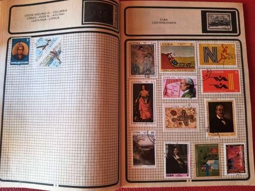 The Athlete Stamp Album - Most stamps were included in the photos
