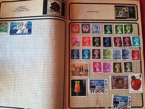 The Athlete Stamp Album - Most stamps were included in the photos
