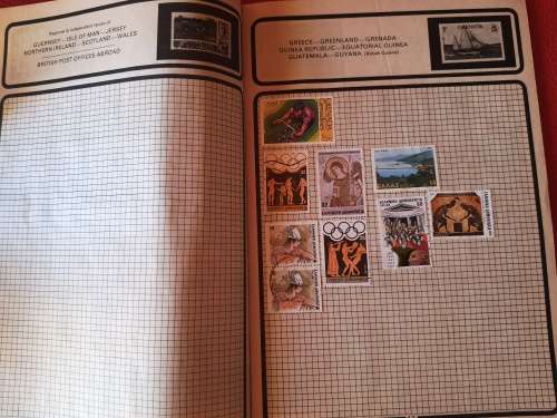 The Athlete Stamp Album - Most stamps were included in the photos