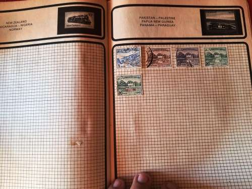 The Athlete Stamp Album - Most stamps were included in the photos